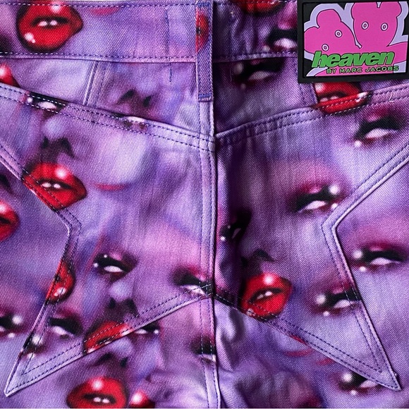 Bootcut ☁️ HEAVEN ⭐️ BY MARC jacobs☁️ Airbrushed denim - Picture 3 of 8